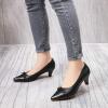 imageMona flying Womens Leather Elegant Pointed Toe Bowknot Pumps Ladies Kitten Heels Dressy Casual Office Work ShoesPitchdark