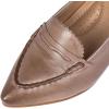imageMona flying Womens Leather Pump Med Heel Pointed Toe Office Dress Shoes for LadiesLight Coffee