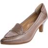 imageMona flying Womens Leather Pump Med Heel Pointed Toe Office Dress Shoes for LadiesLight Coffee