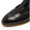 imageMona flying Womens Classic Wingtip Oxfords Mary Jane T Strap Flat Leather Shoes for LadiesBlack