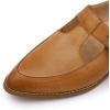 imageMona flying Womens Leather Pointed Toe Mary Jane Loafer Dress Casual Flat T Strap Office Work Shoes for LadiesBrown