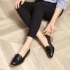 imageMona flying Womens Leather Tassel Loafer Dress Casual Slip on Flat Office Work Shoes for LadiesBlack