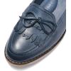 imageMona flying Womens Leather Tassel Loafer Dress Casual Slip on Flat Office Work Shoes for LadiesBlue