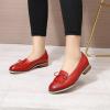 imageMona flying Womens Leather Tassel Loafer Dress Casual Slip on Flat Office Work Shoes for LadiesCranberry