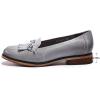 imageMona flying Womens Leather Tassel Loafer Dress Casual Slip on Flat Office Work Shoes for LadiesGrey