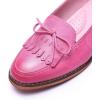 imageMona flying Womens Leather Tassel Loafer Dress Casual Slip on Flat Office Work Shoes for LadiesPink