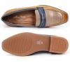 imageMona flying Womens Top Leather Square Toe Penny Loafer Dress Casual Slip on Flat Office Work Shoes for LadiesBrowncoffee