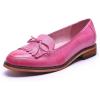 imageMona flying Womens Leather Tassel Loafer Dress Casual Slip on Flat Office Work Shoes for LadiesPink