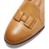 imageMona flying Womens Leather Bow Penny Loafer Business Casual Slip on Flat Office Work Shoes for LadiesBrown