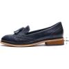 imageMona flying Womens Leather Tassel Loafer Slip on Wingtip Brogue Dress Casual Flat Office Work Shoes for LadiesBlue