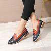 imageMona flying Womens Leather Tassel Loafer Slip on Wingtip Brogue Dress Casual Flat Office Work Shoes for LadiesBluepumpkin Red