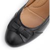 imageMona flying Leather Mid Chunky Pumps Elegant Women Slip On Classic Comfortable Elegant Handmade Work ShoesInkblack