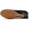 imageMona flying Womens Leather Closed Toe 2 Inch Mid Wedges Heels with Arch Support Round Toe Comfortable Dress Pumps for Women LadiesBlack