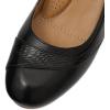 imageMona flying Womens Leather Closed Toe 2 Inch Mid Wedges Heels with Arch Support Round Toe Comfortable Dress Pumps for Women LadiesPitch Black