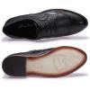 imageMona flying Casual Wing Tip Oxfords Brogue for Women Ladies Handmade Lace up Leather Derby ShoesBlack
