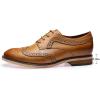 imageMona flying Casual Wing Tip Oxfords Brogue for Women Ladies Handmade Lace up Leather Derby ShoesBrown