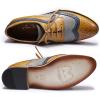 imageMona flying Casual Wing Tip Oxfords Brogue for Women Ladies Handmade Lace up Leather Derby ShoesBrowngrey