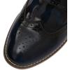 imageMona flying Womens Leather Chunky Heel Monk Strap Oxfords Wingtip Ladies Mid Heel Dress Loafers Pumps Shoes with BuckleBlue Black