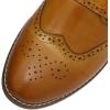 imageMona flying Womens Leather Chunky Heel Monk Strap Oxfords Wingtip Ladies Mid Heel Dress Loafers Pumps Shoes with BuckleBrown