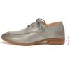 imageMona flying Womens Pointed Toe Oxfords Derby Retro Lace up Leather Flat Office Work Shoes for LadiesGrayness