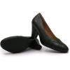 imageMona flying Womens Retro Dress Pumps 7cm Chunky Heel Leather Dressy Shoes for LadiesDeep Black
