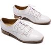 imageMona flying Womens Tassel Oxfords Derby Comfortable Lace up Leather Flat Office Work Shoes for LadiesOffwhite