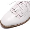 imageMona flying Womens Tassel Oxfords Derby Comfortable Lace up Leather Flat Office Work Shoes for LadiesOffwhite