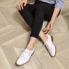 imageMona flying Womens Tassel Oxfords Derby Comfortable Lace up Leather Flat Office Work Shoes for LadiesOffwhite