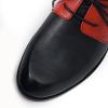 imageMona flying Womens Handmade Two Tone Dress Oxfords Derby Comfy Lace up Leather Shoes for LadiesBlackRed