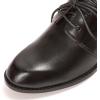 imageMona flying Womens Handmade Two Tone Dress Oxfords Derby Comfy Lace up Leather Shoes for LadiesDeep Black