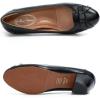 imageMona flying Womens Leather 5 cm Pump Chunky Med Heel Round Toe Office Dress Shoes for LadiesBlack