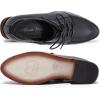 imageMona flying Womens Comfortable Dress Oxfords Derby Laceup Leather Shoes for LadiesBlack