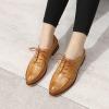 imageMona flying Womens Comfortable Dress Oxfords Derby Laceup Leather Shoes for LadiesBrown