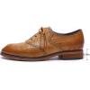 imageMona flying Womens Comfortable Saddle Oxfords Brogue Laceup Leather Shoes for LadiesBrown Blue