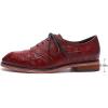 imageMona flying Womens Comfortable Saddle Oxfords Brogue Laceup Leather Shoes for LadiesRed