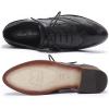 imageMona flying Womens Comfortable Wingtip Oxfords Brogue Saddle Laceup Leather Shoes for LadiesBlack