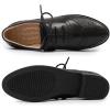 imageMona flying Womens Leather Oxfords Brogue Wingtips Lace up Flat Office Work Shoes for LadiesBlack