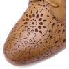 imageMona flying Womens Leather Perforated Laceup Oxfords Brogue Derby Shoes for LadiesBrown