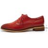 imageMona flying Womens Leather Perforated Laceup Oxfords Brogue Derby Shoes for LadiesRed