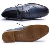 imageMona flying Womens Leather Perforated Laceup Oxfords Brogue Wingtip Derby Shoes for LadiesBlue