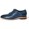 imageMona flying Womens Pointed Toe Leather Oxfords Brogue Stylish Lace up Leather Shoes for WorkDark Blue