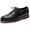 imageMona flying Womens Comfortable Dress Oxfords Derby Laceup Leather Shoes for LadiesBlack