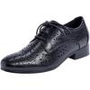 imageMona flying Womens Leather Perforated Laceup Oxfords Brogue Derby Shoes for LadiesPure Black
