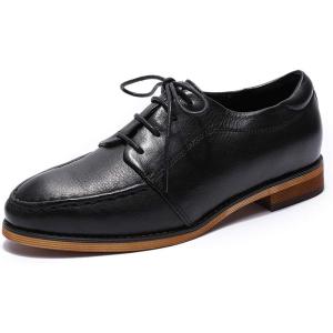 imageMona flying Womens Comfortable Dress Oxfords Derby Laceup Leather Shoes for LadiesBlack