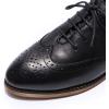 imageMona flying Wingtip Oxfords for Women Laceup Leather Shoes for LadiesBlack