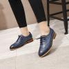 imageMona flying Wingtip Oxfords for Women Laceup Leather Shoes for LadiesBlue