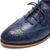 imageMona flying Wingtip Oxfords for Women Laceup Leather Shoes for LadiesBlue
