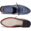 imageMona flying Wingtip Oxfords for Women Laceup Leather Shoes for LadiesBlue