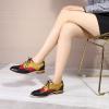 imageMona flying Womens Comfortable Multicolored Wingtip Oxfords Brogue Laceup Leather Shoes for Womens LadiesBlackredyellow