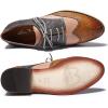 imageMona flying Womens Comfortable Multicolored Wingtip Oxfords Brogue Laceup Leather Shoes for Womens LadiesBrownsalmongrey